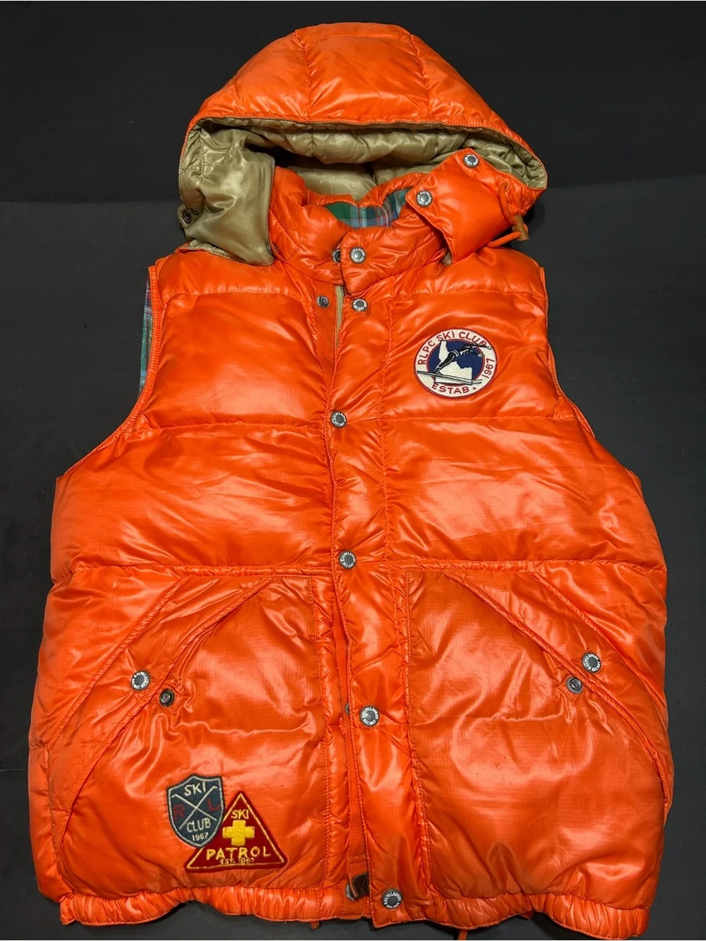 POLO RALPH LAUREN VINTAGE SKI PUFFER VEST GILET Size M